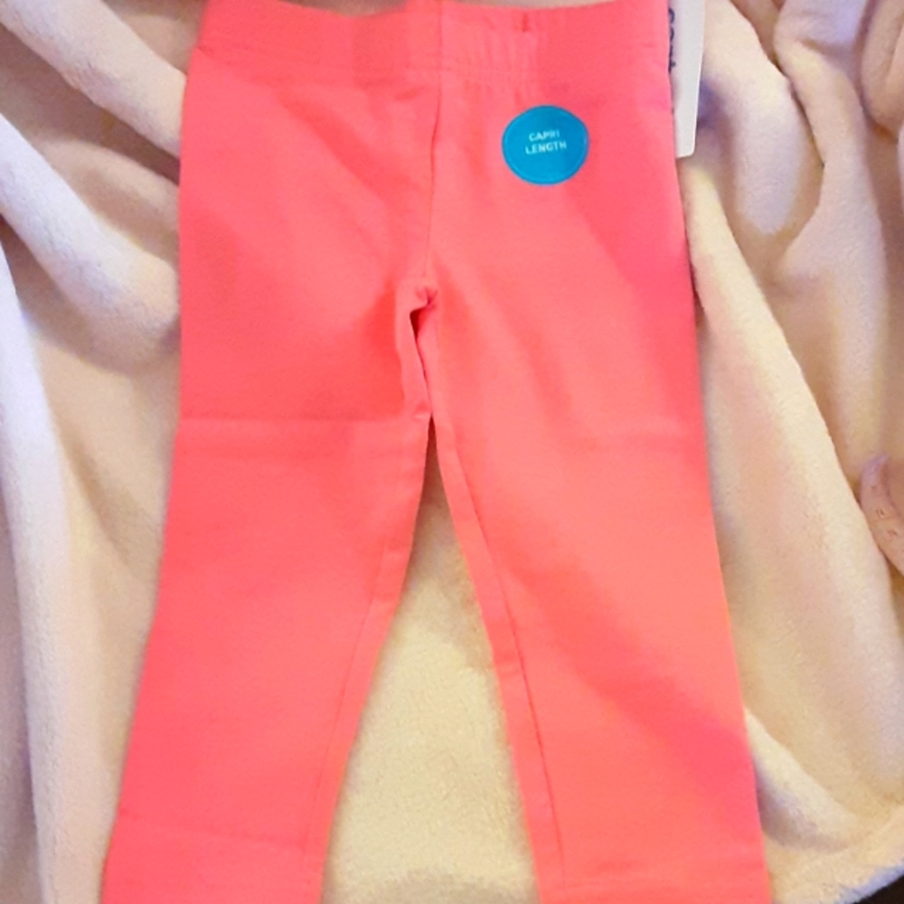 Carter's toddler dark pink stretch capri pants size 3T NEW In Package